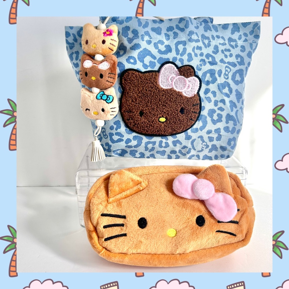 💖(HK363) Hello Kitty Adorable 3-Piece Tote Bag Bundle!